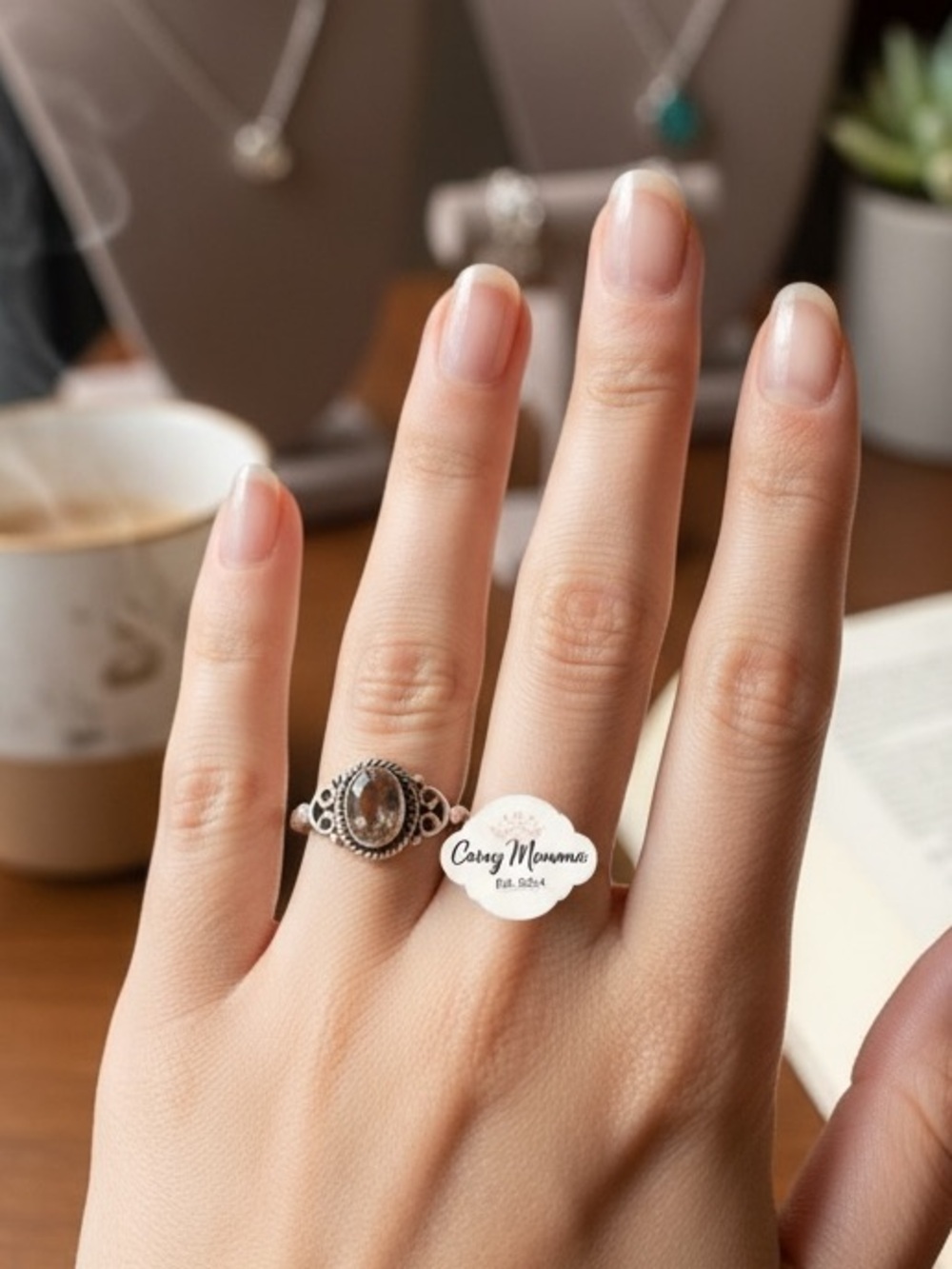 Delicate 925 Silver Alexandrite Gemstone Ring